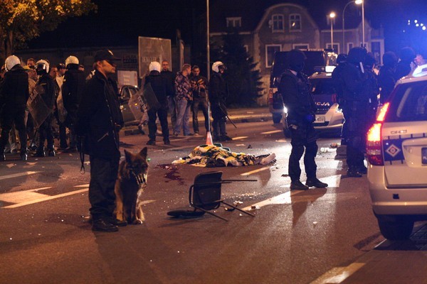 Wypadek kibica i zamieszki w Zielonej Górze