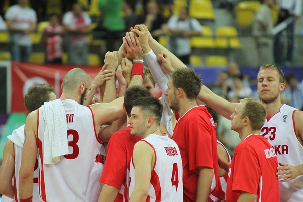 Mecz koszykówki: Polska - Szwajcaria w Zielonej Górze