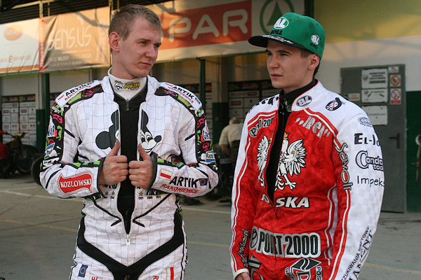 Trening przed 1. półfinałem z Unią Tarnów