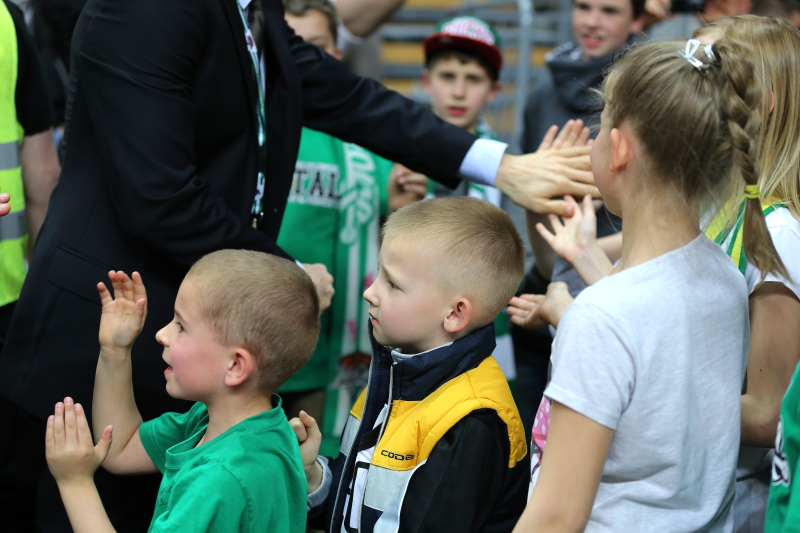 Kibice na meczu Stelmet - Trefl Sopot