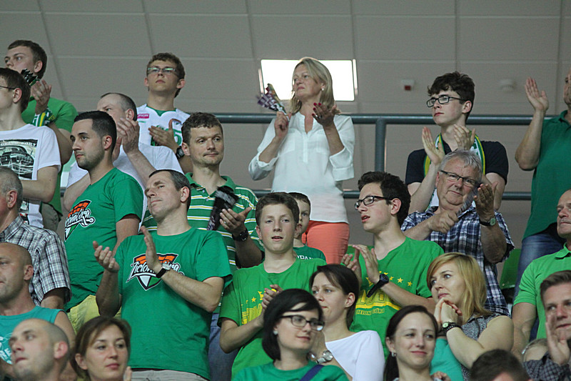 Kibice na 5. półfinale Stelmet - Trefl Sopot