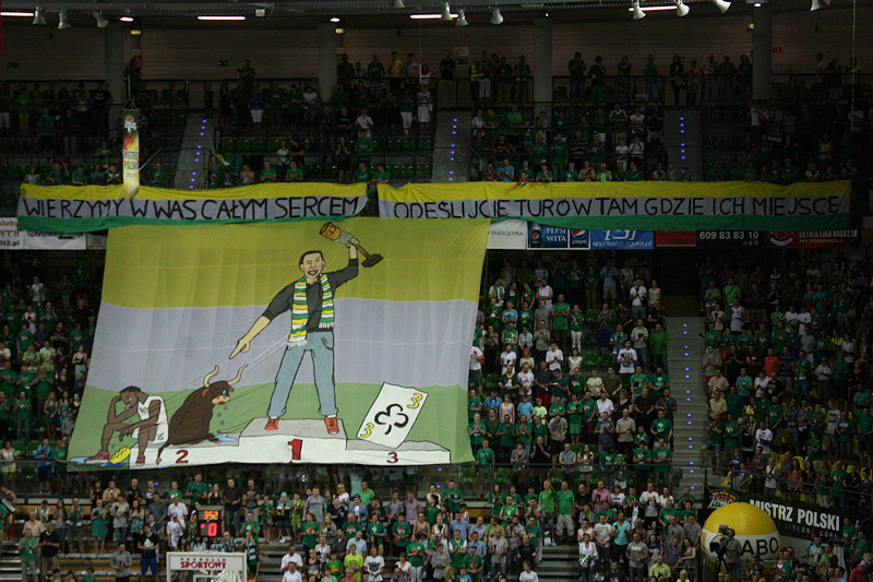 Oprawa 6. finału Stelmet - PGE Turów