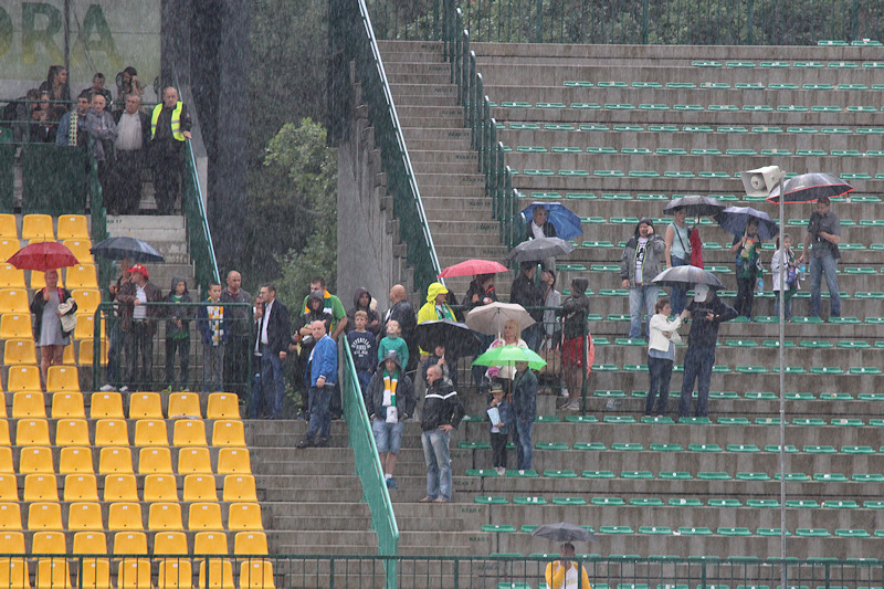 Ulewa przed meczem z Tarnowem