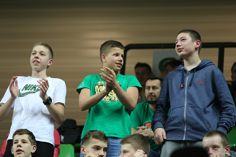 Kibice na meczu Stelmet BC - PGE Turów Zgorzelec